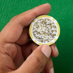 Lot De Jeton De Poker Décor Popcorn prêt à Customiser