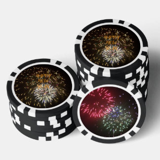 Lot De Jeton De Poker Décoration de fête du Nouvel An / Favori - Feux d'