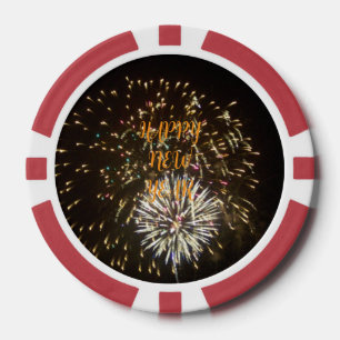 Lot De Jeton De Poker Décoration / Favor pour la fête du Nouvel An - Feu