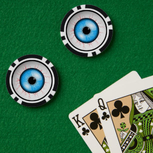 Lot De Jeton De Poker Déplaisant Blue Eyeball
