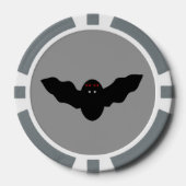 Lot De Jeton De Poker Déplaisant Halloween Vampire Bat (Recto)