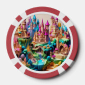 Lot De Jeton De Poker "Des mondes Imaginaires de rêve" (Verso)