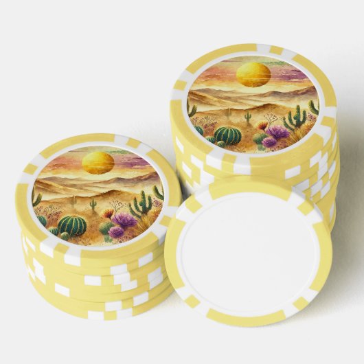 Lot De Jeton De Poker désert (Empiler)
