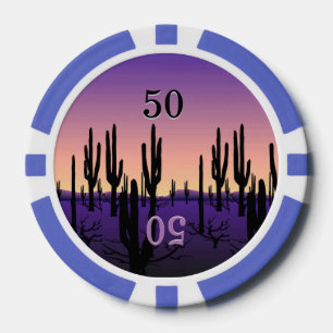 Lot De Jeton De Poker Désert Violet Haut de Gamme