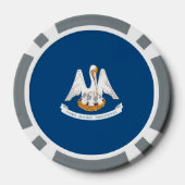 Lot De Jeton De Poker Design de Louisiana State Flag (Verso)
