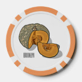 Lot De Jeton De Poker dessin animé citrouille (Verso)