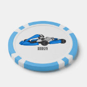 Lot De Jeton De Poker dessin animé de Kart racing (Simple)