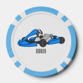Lot De Jeton De Poker dessin animé de Kart racing (Verso)