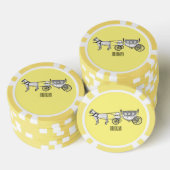 Lot De Jeton De Poker dessin animé mariage cheval & calèche (Empiler)