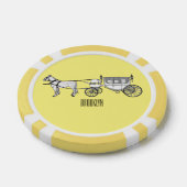Lot De Jeton De Poker dessin animé mariage cheval & calèche (Simple)