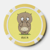 Lot De Jeton De Poker Dessin d'adorable hamster (Verso)