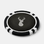 Lot De Jeton De Poker Dessin de calcaire de cerfs avec Antlers (Simple)