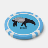 Lot De Jeton De Poker Dessin sur Tapir (Simple)