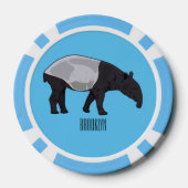 Lot De Jeton De Poker Dessin sur Tapir (Verso)