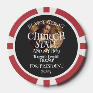 Lot De Jeton De Poker DHS CBP Menteur Trump Église État Saint Empire USA