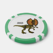 Lot De Jeton De Poker Dilophosaurus dessin animé (Simple)