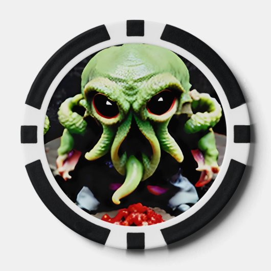 Lot De Jeton De Poker Dîner avec Cthulhu (Recto)