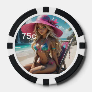 Lot De Jeton De Poker Dollz par : Svace 02 75¢ Poker Chip