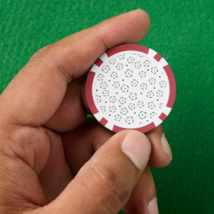 Lot De Jeton De Poker Dossier de fleurs personnalisé pour cadeau d'anniv