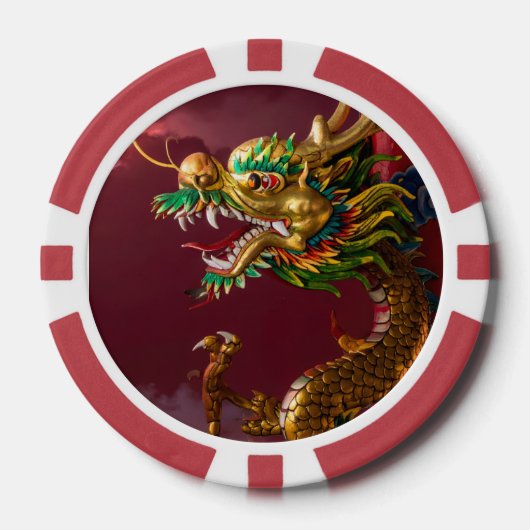 Lot De Jeton De Poker dragon chinois (Recto)