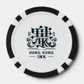 Lot De Jeton De Poker Dragon noir (Verso)