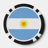Lot De Jeton De Poker Drapeau Argentine (Verso)