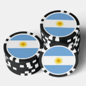 Lot De Jeton De Poker Drapeau Argentine (Empiler)