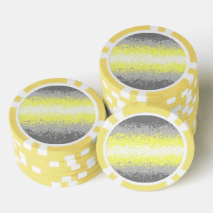 Lot De Jeton De Poker Drapeau de fierté demigenre abstrait ondoyant psyc