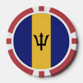 Lot De Jeton De Poker Drapeau de la Barbade (Recto)