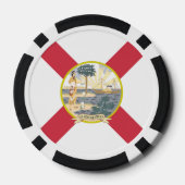 Lot De Jeton De Poker Drapeau de la Floride : l'État Ensolleillé des Flo (Verso)