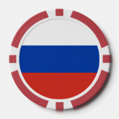 Lot De Jeton De Poker Drapeau de la Russie (Recto)