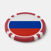 Lot De Jeton De Poker Drapeau de la Russie (Simple)