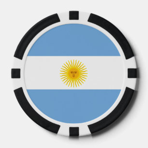 Lot De Jeton De Poker Drapeau de l'Argentine