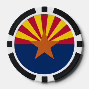 Lot De Jeton De Poker Drapeau de l'Arizona