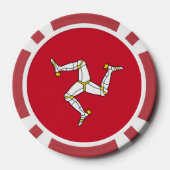 Lot De Jeton De Poker Drapeau de l'île de Man (Verso)