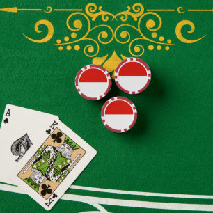Lot De Jeton De Poker Drapeau de l'Indonésie