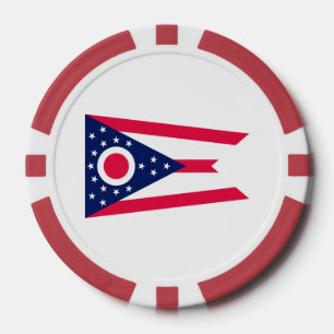 Lot De Jeton De Poker Drapeau de l'Ohio