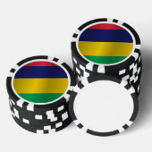 Lot De Jeton De Poker Drapeau de Maurice (Empiler)