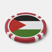 Lot De Jeton De Poker Drapeau de Palestine (Simple)