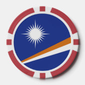 Lot De Jeton De Poker Drapeau des Îles Marshall (Recto)
