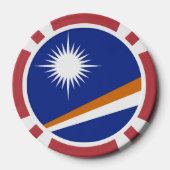 Lot De Jeton De Poker Drapeau des Îles Marshall (Verso)