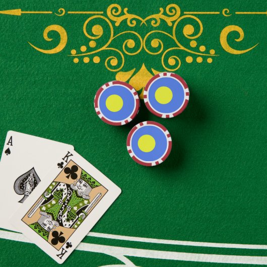 Lot De Jeton De Poker Drapeau des Palaos (Table de poker (pile))