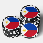 Lot De Jeton De Poker Drapeau des Philippines (Empiler)