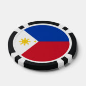 Lot De Jeton De Poker Drapeau des Philippines (Simple)