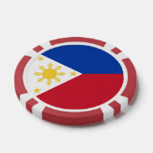 Lot De Jeton De Poker drapeau des Philippines (Simple)