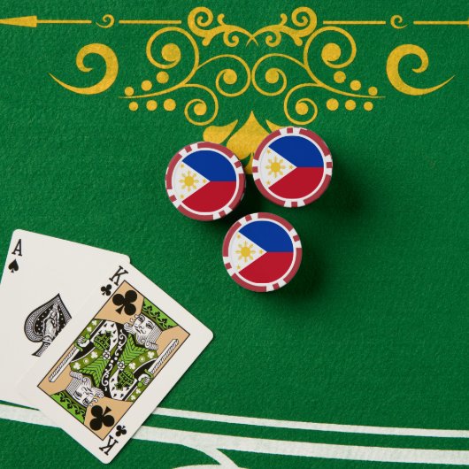 Lot De Jeton De Poker drapeau des Philippines (Table de poker (pile))