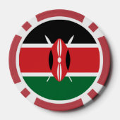 Lot De Jeton De Poker Drapeau du Kenya (Verso)