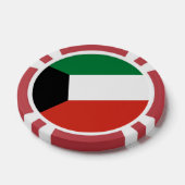 Lot De Jeton De Poker Drapeau du Koweït (Simple)