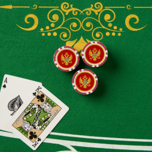 Lot De Jeton De Poker Drapeau du Monténégro
