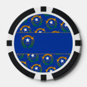 Lot De Jeton De Poker Drapeau du Nevada (Recto)